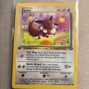 Eevee Card  1st edition 51/64 MINT